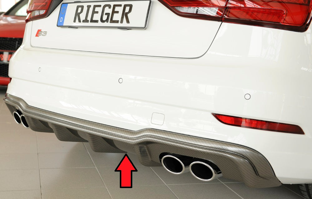 Rieger 00099615 Audi 8V S3 Rear Diffuser