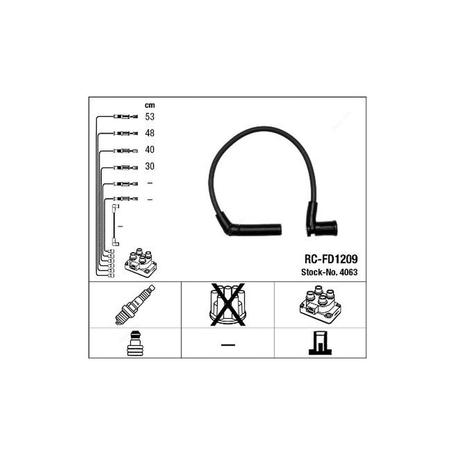 NGK Ignition Cable Kit RC-FD1209 (NGK4063)