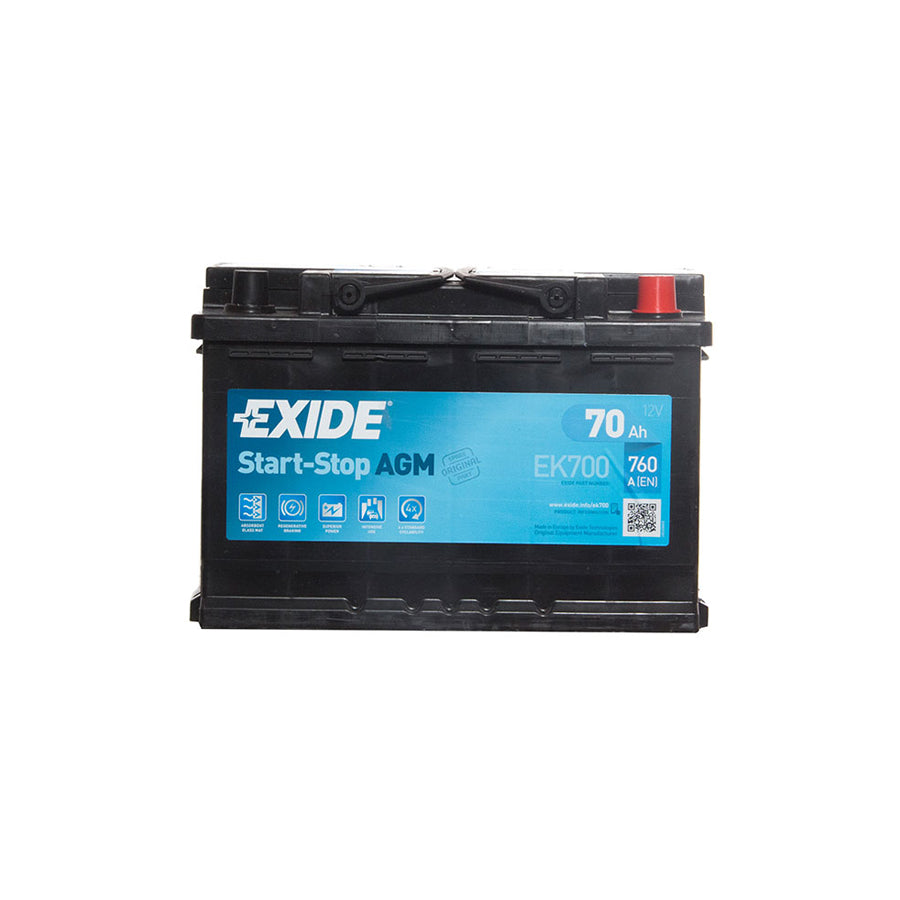 Exide AGM 096 EK700 Car Battery (760Cca) - 3 Year Guarantee