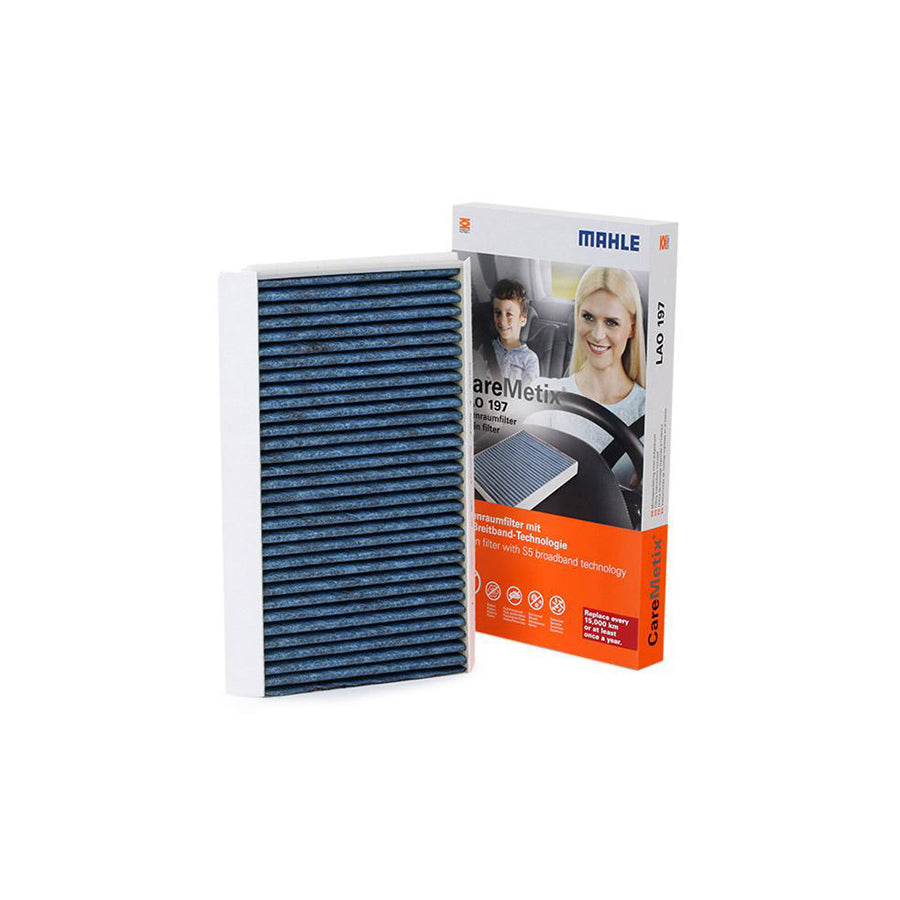 MAHLE ORIGINAL LAO 197 Pollen filter Activated Carbon Filter, with anti-allergic effect, with antibacterial action, CareMetix?
