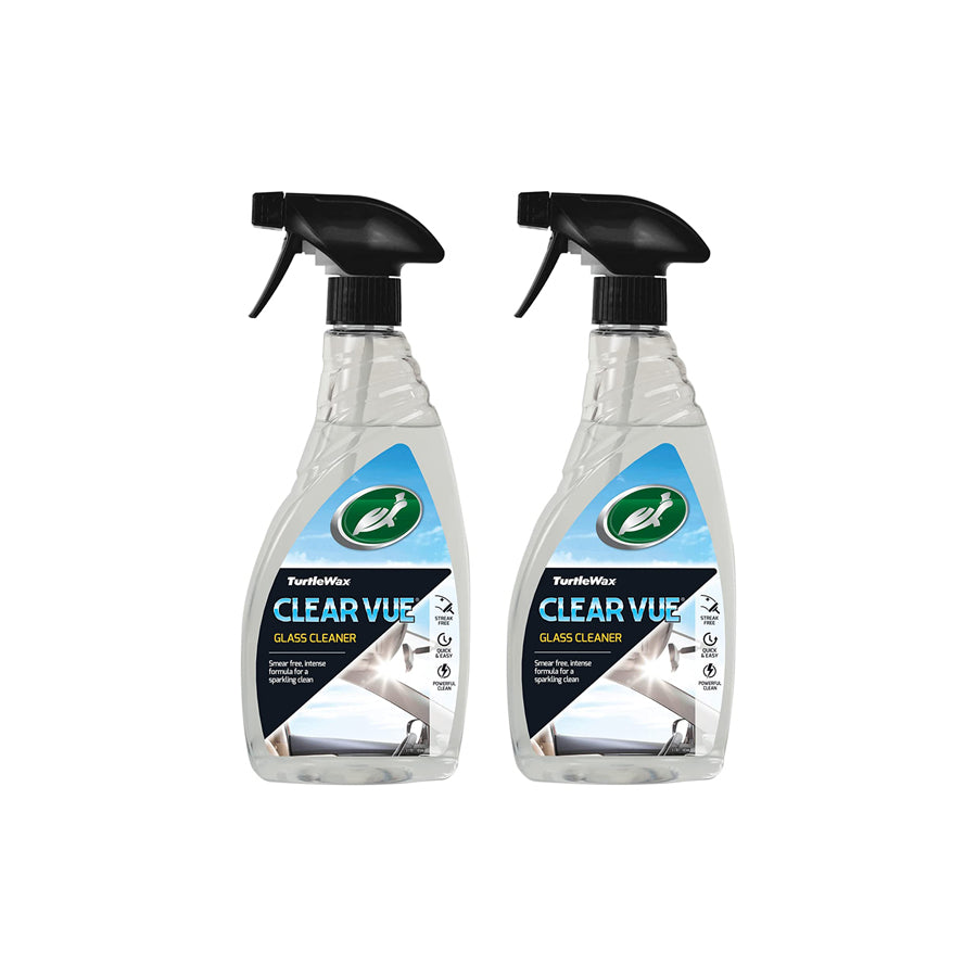 Turtle Wax Clearvue Glass Cleaner Spray 2 X 500 Ml