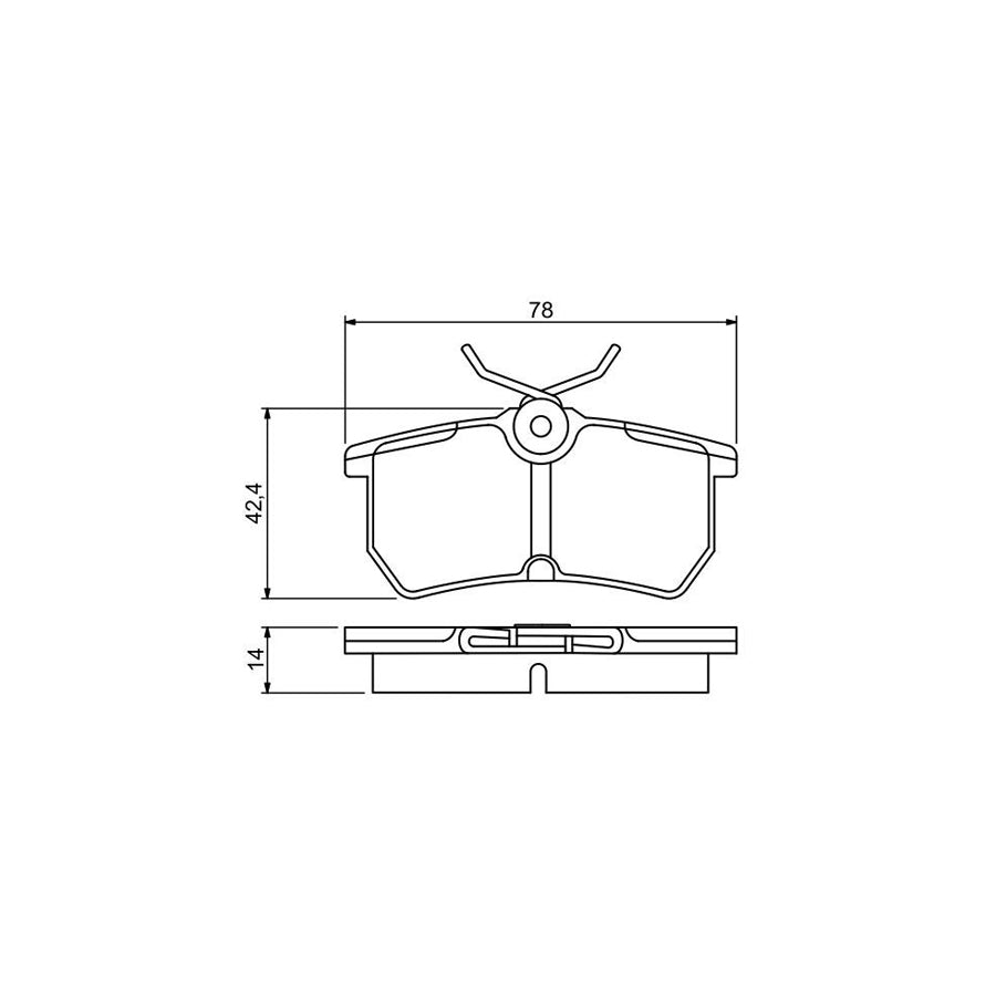 Bosch 0986495227 Brake Pad Set BP1525