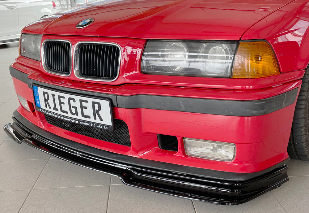 Rieger 00088272 BMW 3 Series E36 Front Splitter - Glossy Black