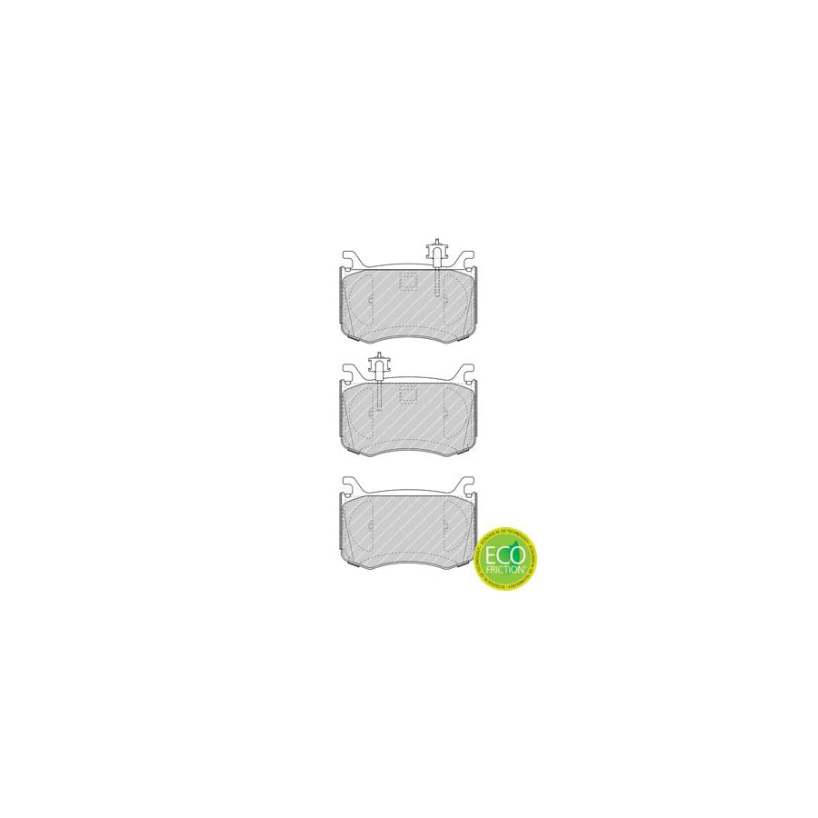 Ferodo Fdb4848 Brake Pad Set For Alfa Romeo Giulia Saloon 952 Premier Eco Friction Incl Wear Warning Contact With Accessories