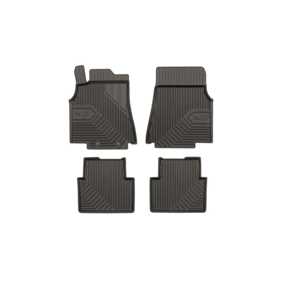 FROGUM Tailored, No.77 77408760 Floor mat set suitable for MERCEDES-BENZ A-Class (W169) Elastomer, Front and Rear, Quantity: 4, Black, (LHD)
