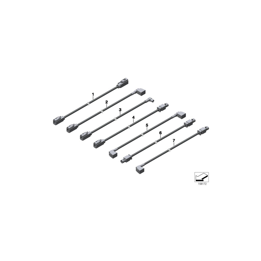 Genuine BMW 61116917143 E53 Antenna Line, Telephone 1250mm (Inc. X5) | Duco Car Parts UK Car Parts