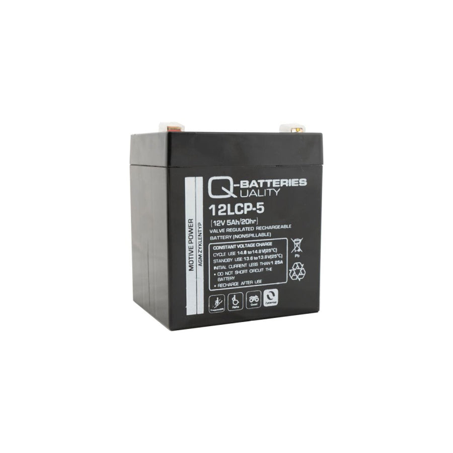 Q-Batteries 12LCP5 12V 5Ah AGM battery deep cycle