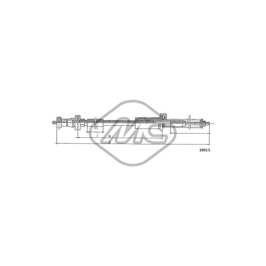 Metalcaucho 81424 Throttle Cable for FIAT Regata Saloon (138) | Duco Car Parts UK Car Parts