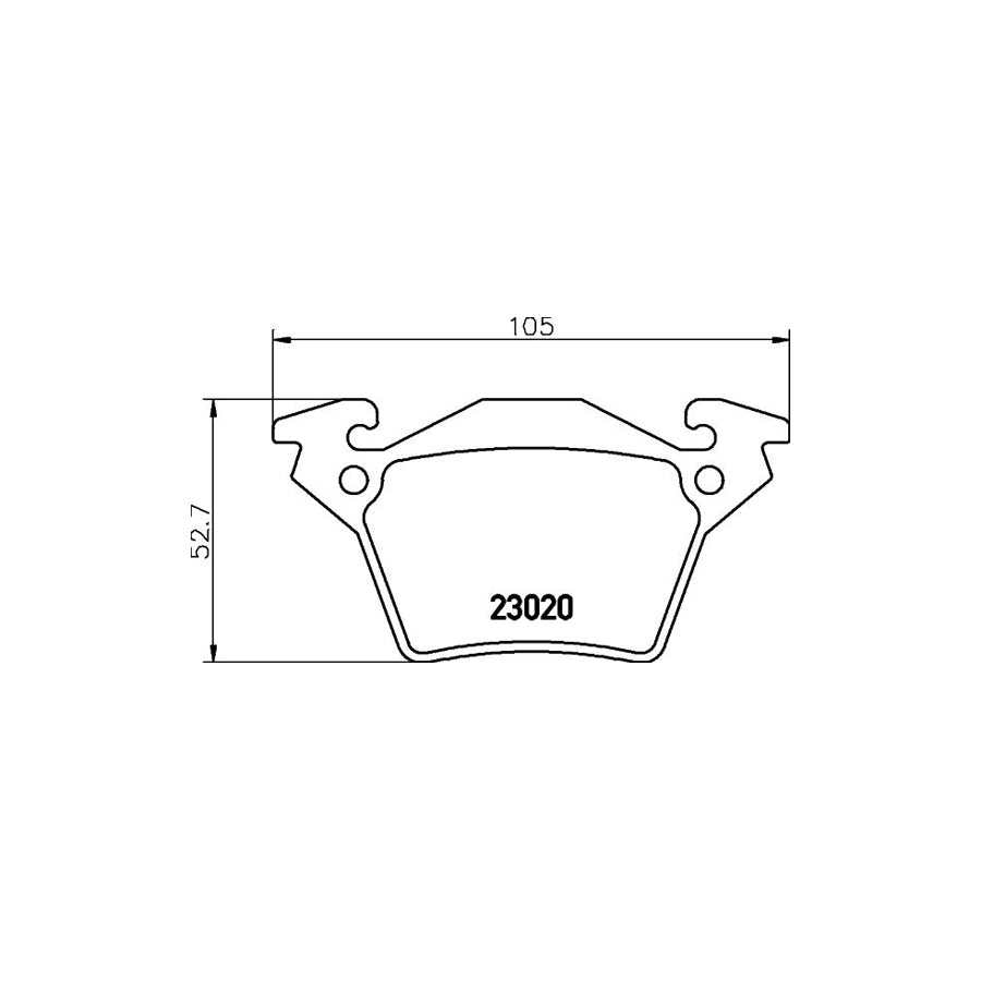 Hella 8DB 355 008 641 Brake Pad Set Prepared For Wear Indicator