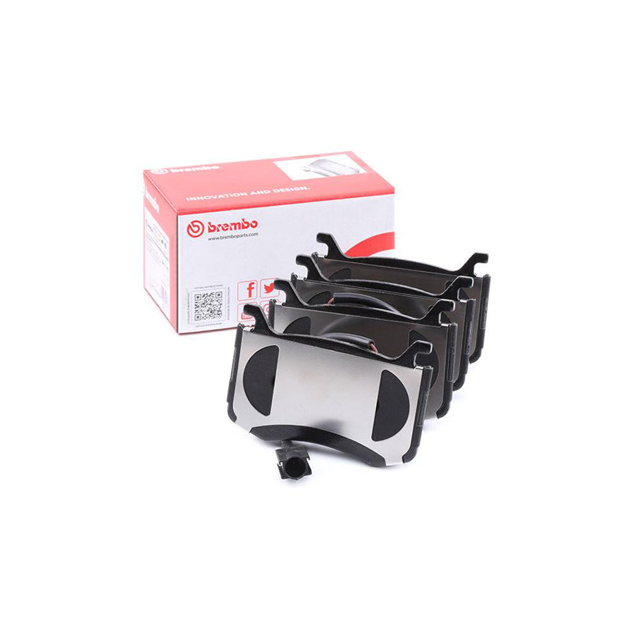 Brembo P 23 183 Brake Pad Set With Anti Squeak Plate Without Accessories