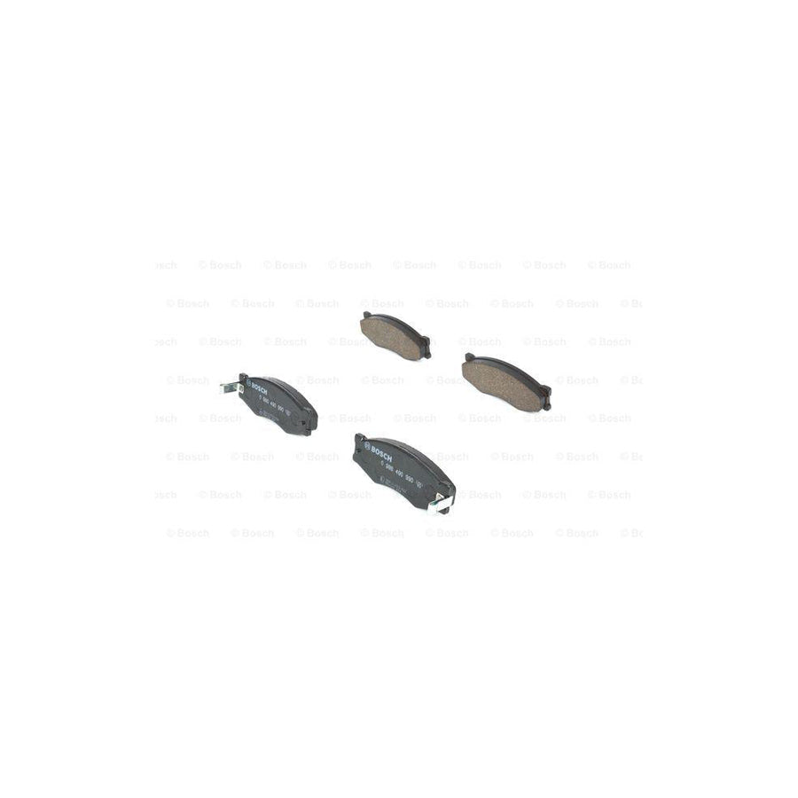 Bosch 0986490990 Brake Pad Set With Acoustic Wear Warning With Anti Squeak Plate BP776