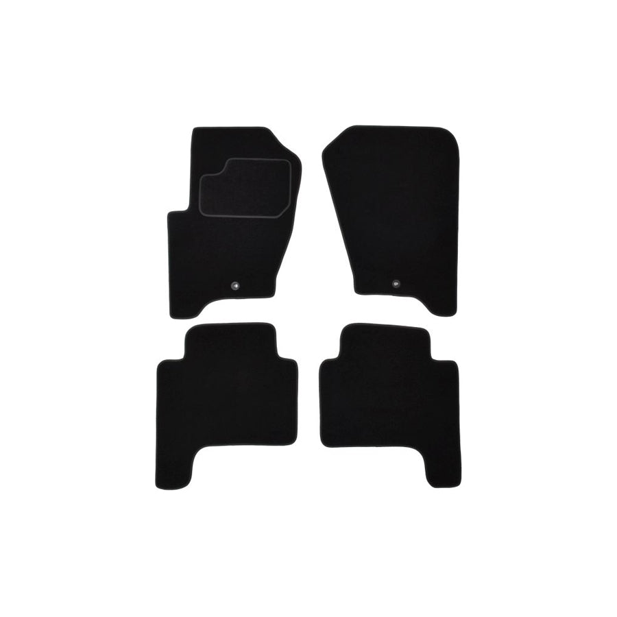 MAMMOOTH A041 ROV160 PRM 01 Floor mat set for LAND ROVER Range Rover Sport (L320) Textile, Front and Rear, Quantity: 4, Black