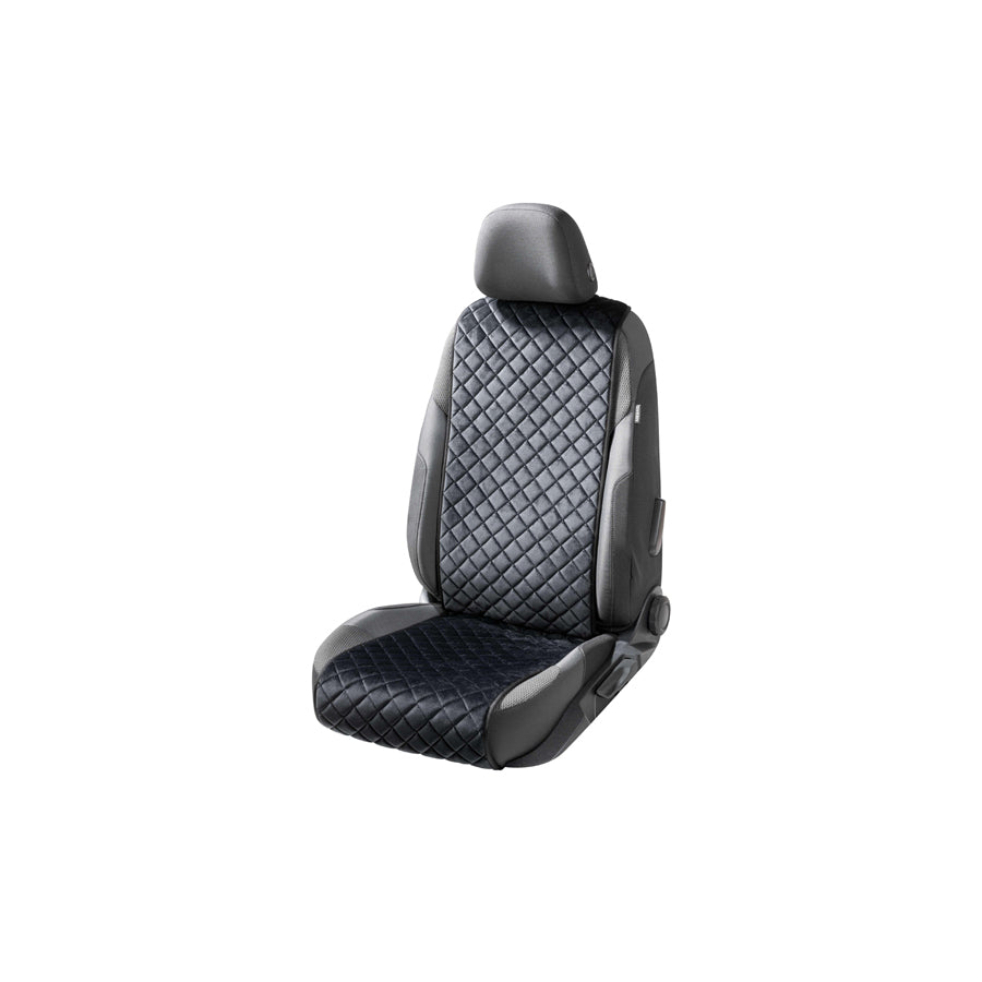 WALSER Comfortline Luxor 13957 Car seat cover Black, Cotton, Polyester, Front