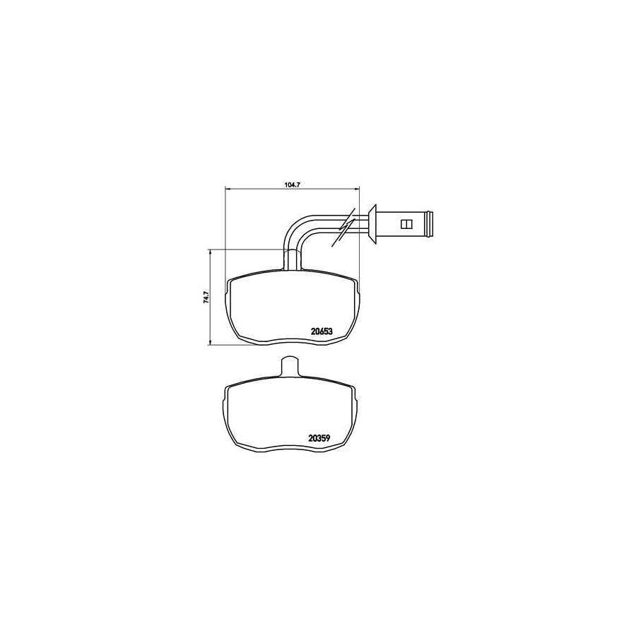 Brembo P A6 010 Brake Pad Set