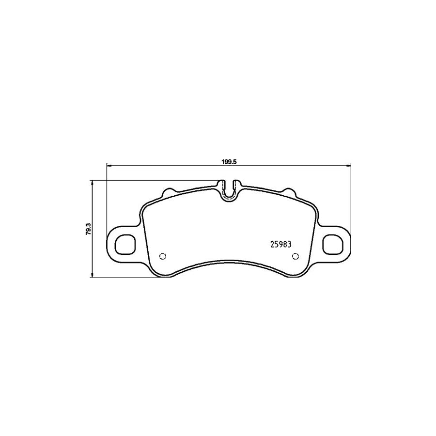 Hella 8DB 355 025 601 Brake Pad Set Prepared For Wear Indicator