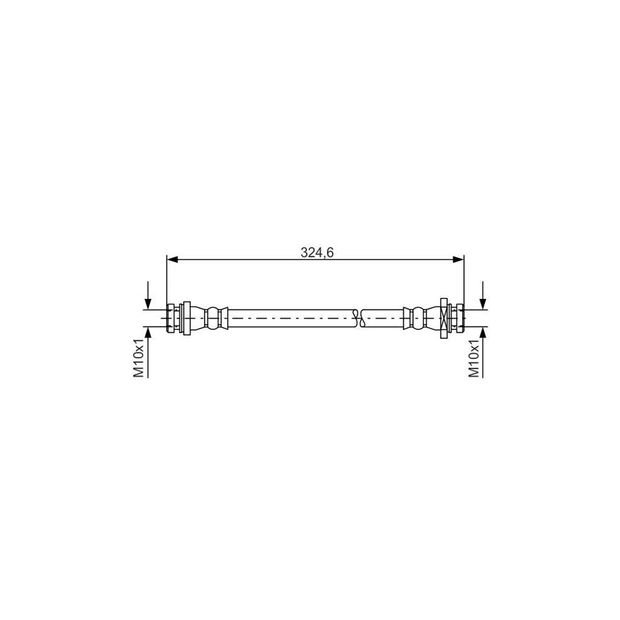 BOSCH 1 987 481 559 Brake Hose 305Mm M10X1
