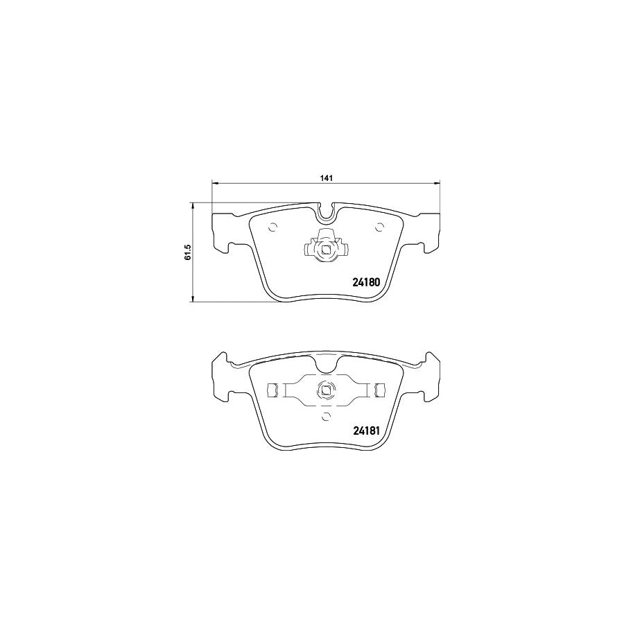 Hella 8DB 355 013 641 Brake Pad Set Prepared For Wear Indicator