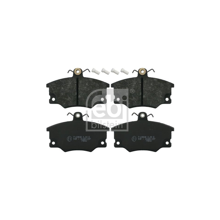 Febi Bilstein 16079 Brake Pad Set Front Axle Incl Wear Warning Contact With Attachment Material