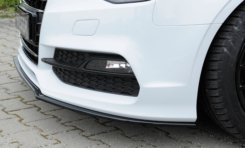 Rieger 00088116 Audi 8V Front Splitter (A3 & S3) - Glossy Black