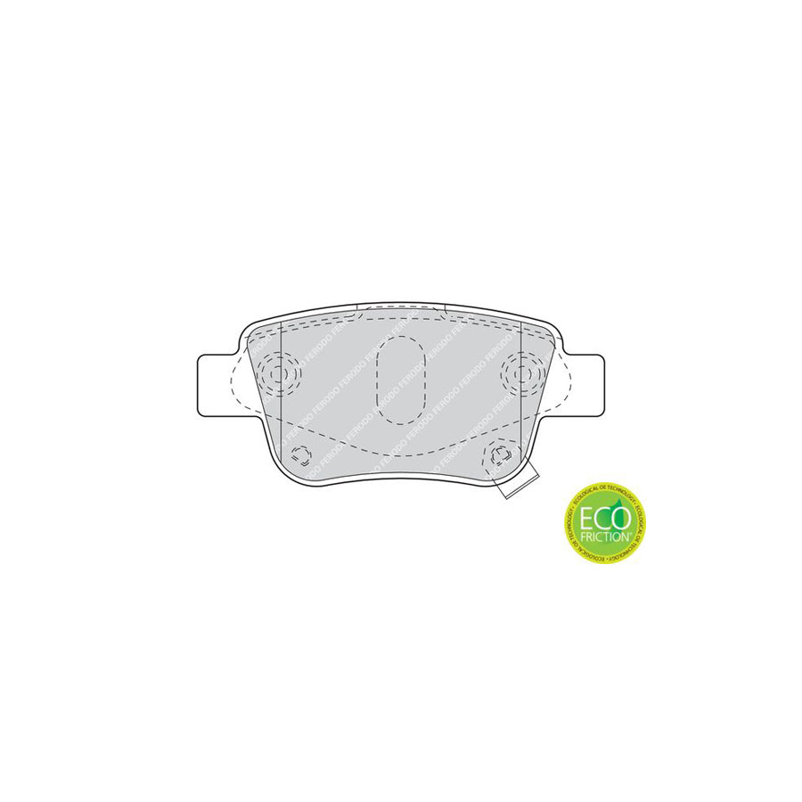 Ferodo Premier Eco Friction Fdb1649 Brake Pad Set With Acoustic Wear Warning With Accessories