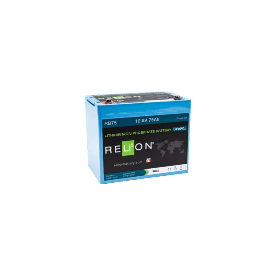 RELiON Lithium 12V 75Ah Leisure Battery LiFePO4 - REL-RB75