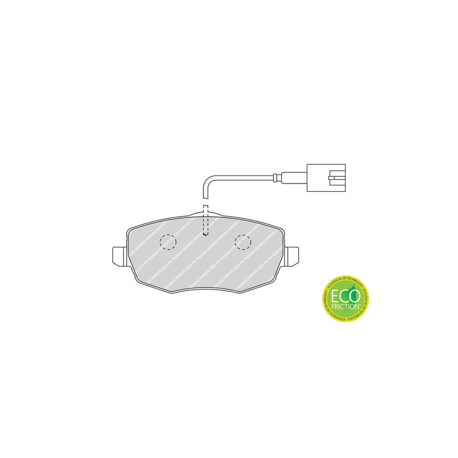 Ferodo Premier Eco Friction Fdb1976 Brake Pad Set Incl Wear Warning Contact With Brake Caliper Screws With Piston Clip With Accessories