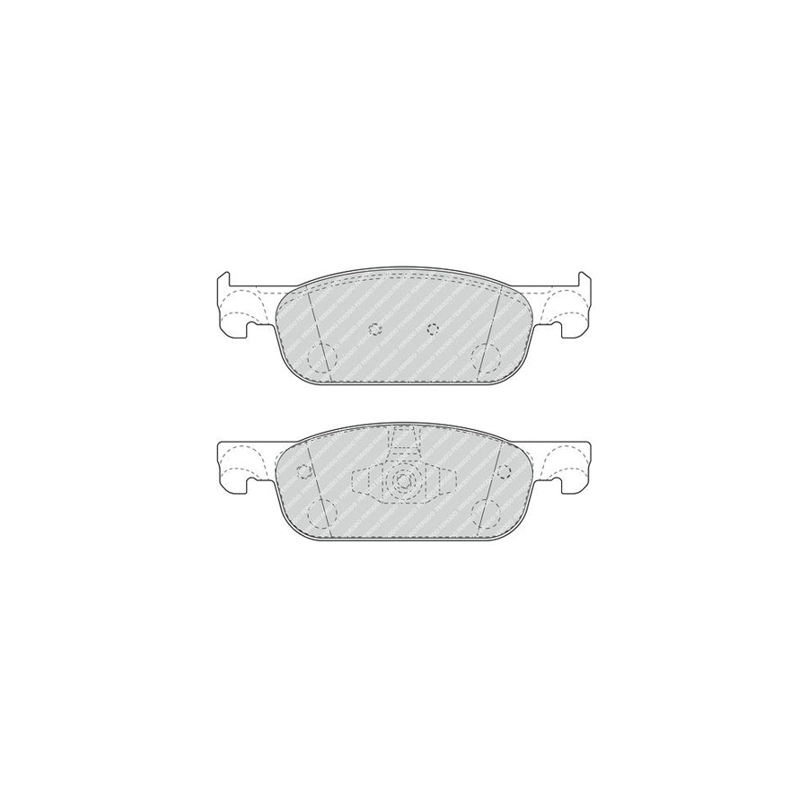 Ferodo Premier Eco Friction Fdb4907 Brake Pad Set Not Prepared For Wear Indicator With Piston Clip Without Accessories