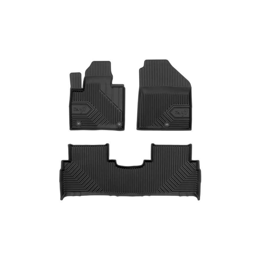 FROGUM Tailored, No.77 77409644 Floor mat set for KIA Sorento III (UM) Elastomer, Front and Rear, Quantity: 3, Black, (LHD)
