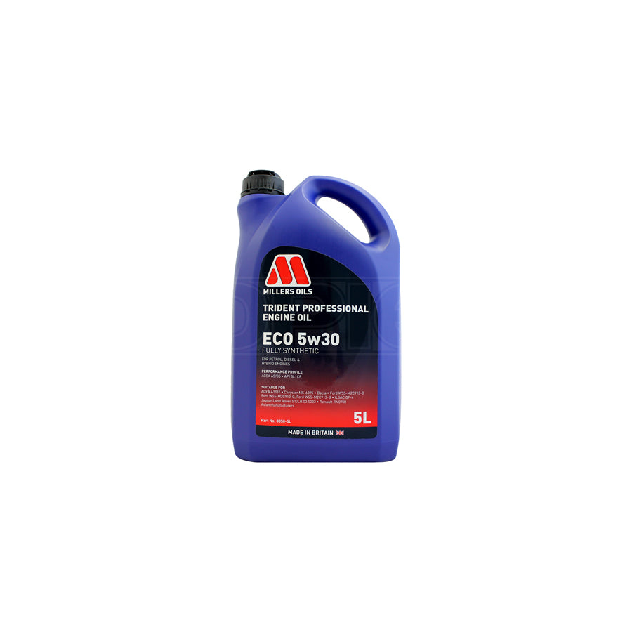 Millers Oils Trident Professional ECO 5W-30 Fully Synthetic Engine Oil 5l