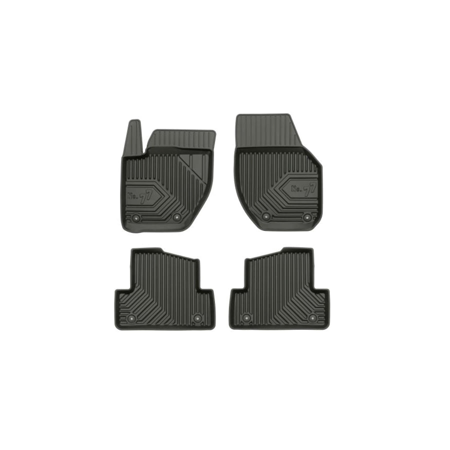 FROGUM Tailored 77409033 Floor mat set for VOLVO V40 Hatchback (525, 526) Elastomer, Front and Rear, Quantity: 4, Black, (LHD)