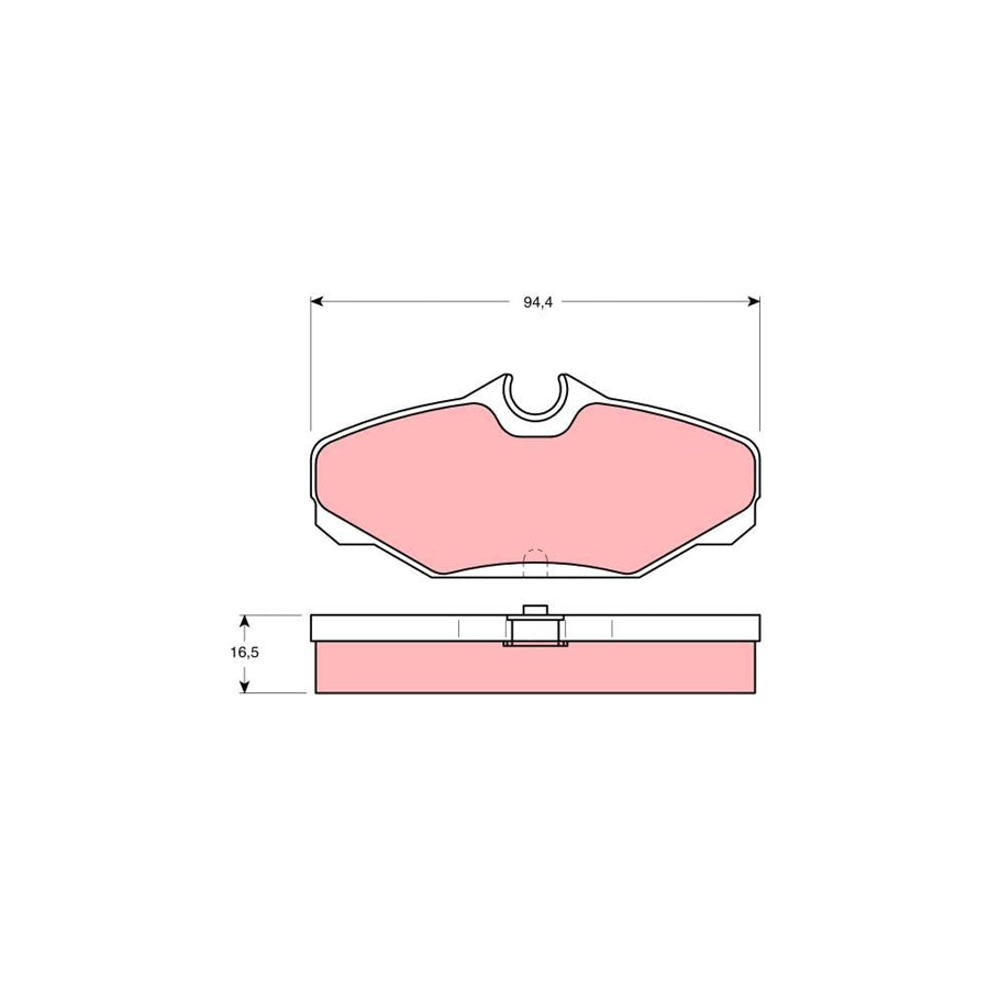TRW Gdb4062 Brake Pad Set Not Prepared For Wear Indicator