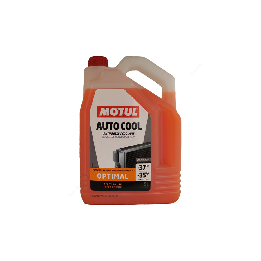 Motul Auto Cool Optimal -37C Car Antifreeze Coolant - Ready To Use 5l