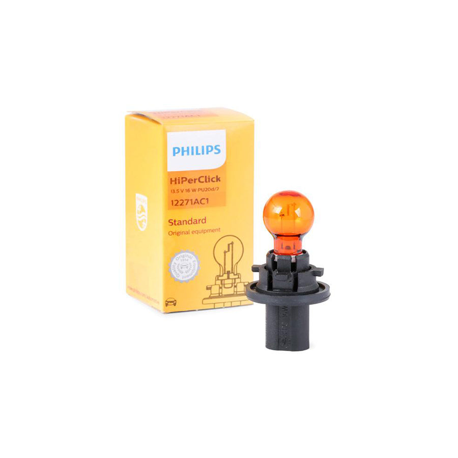 PHILIPS 12271AC1 Bulb, indicator Yellow 12V 16W, PCY16W, PU20d/2