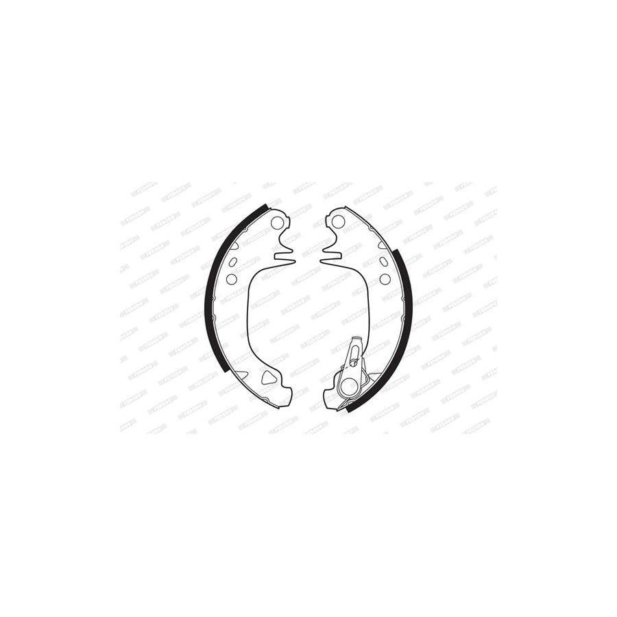 FERODO PREMIER FSB188 Brake Shoe Set with accessories