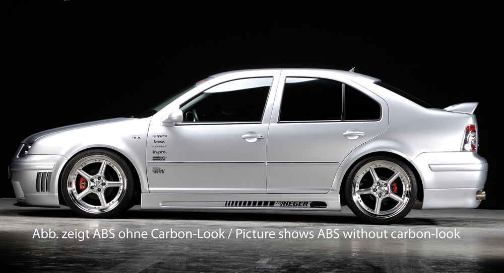 Rieger 00099709 VW Right Side Skirt (1J Bora & Mk4 Golf) - Carbon-Look
