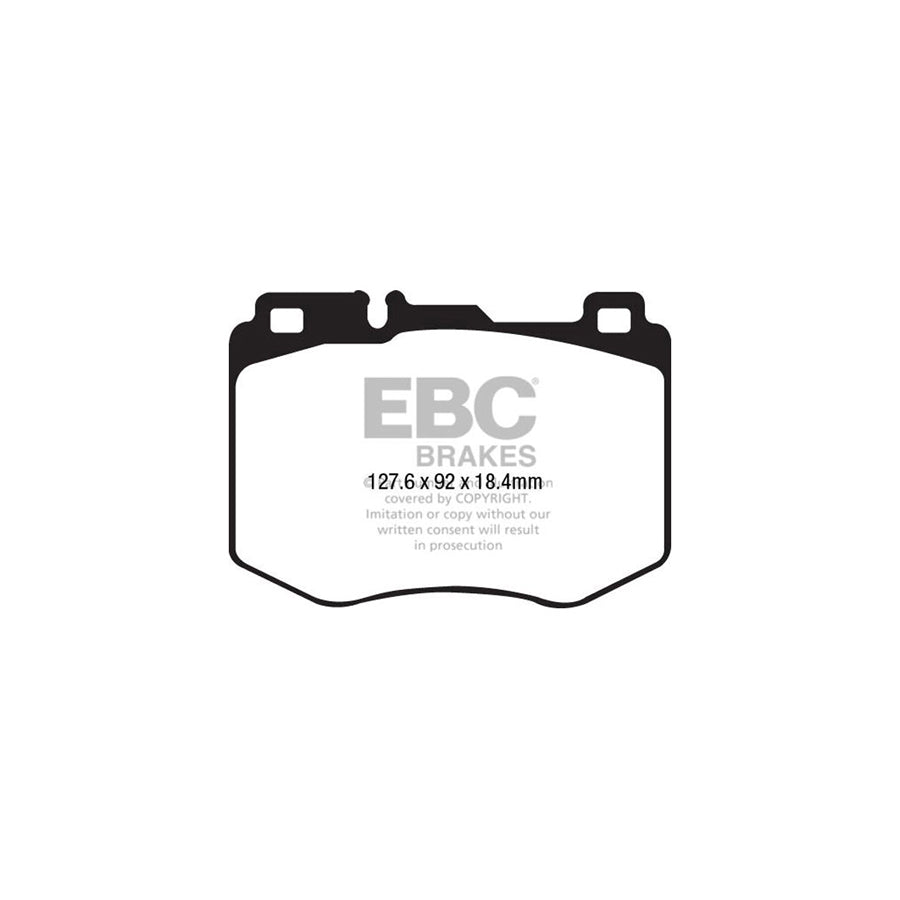 EBC Mercedes-Benz X/C253 Greenstuff 6000 Series Truck And SUV Front Brake Pads - Brembo Caliper (GLC220, GLC250, GLC350 & GLC350e) (Pair)