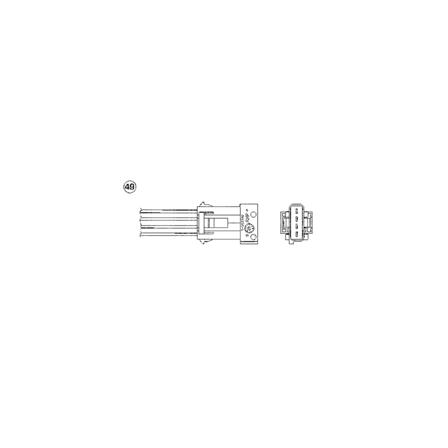 NTK Lambda Sensor / O2 Sensor (NGK 1676) - OZA457-EE1