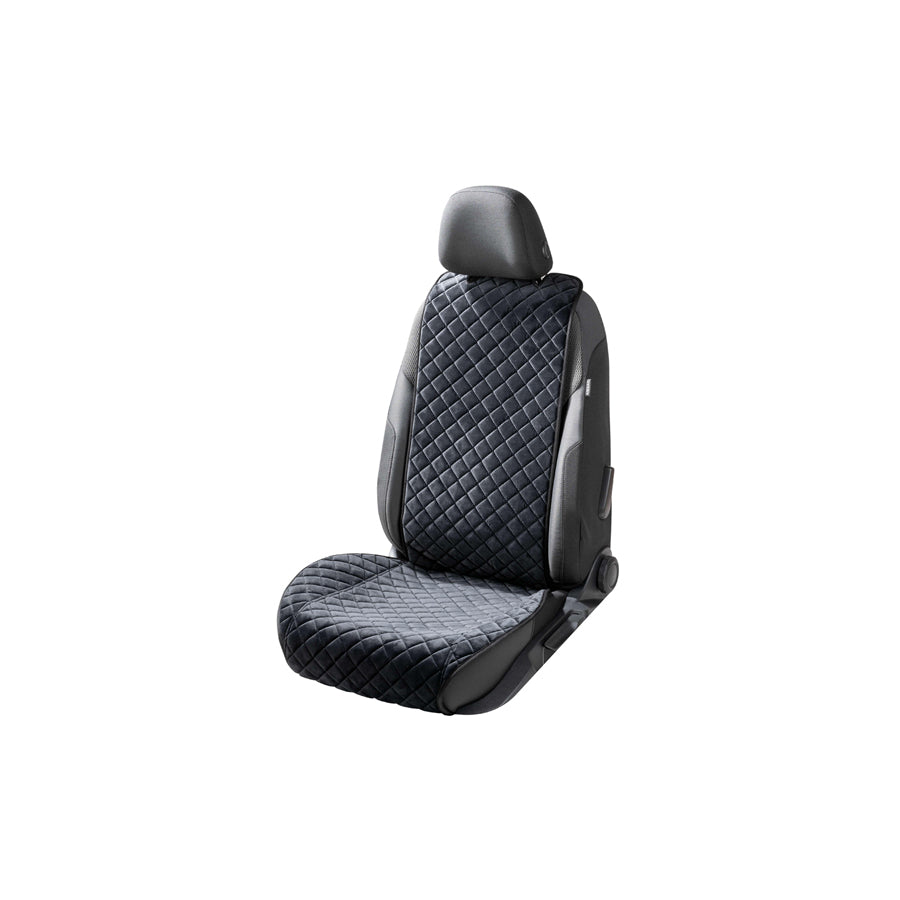 WALSER Comfortline Luxor 13958 Car seat cover Black, Cotton, Polyester, Front