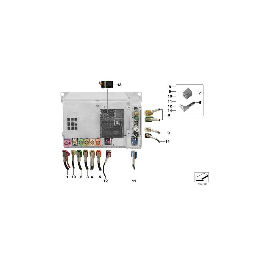 Genuine BMW 61119319246 F06 Rep.Module Aerial Gps L= 7705mm (Inc. 650iX 4.4, 640iX & 650iX) | Duco Car Parts UK Car Parts
