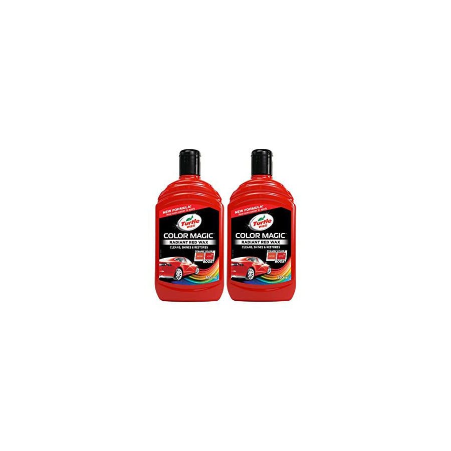 Turtle Wax Color Magic Red Car Polish 2 X 500 Ml