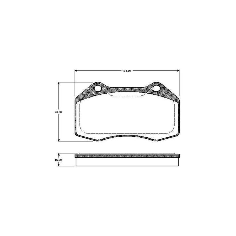 Bosch 0986Tb2885 Brake Pad Set Excl Wear Warning Contact