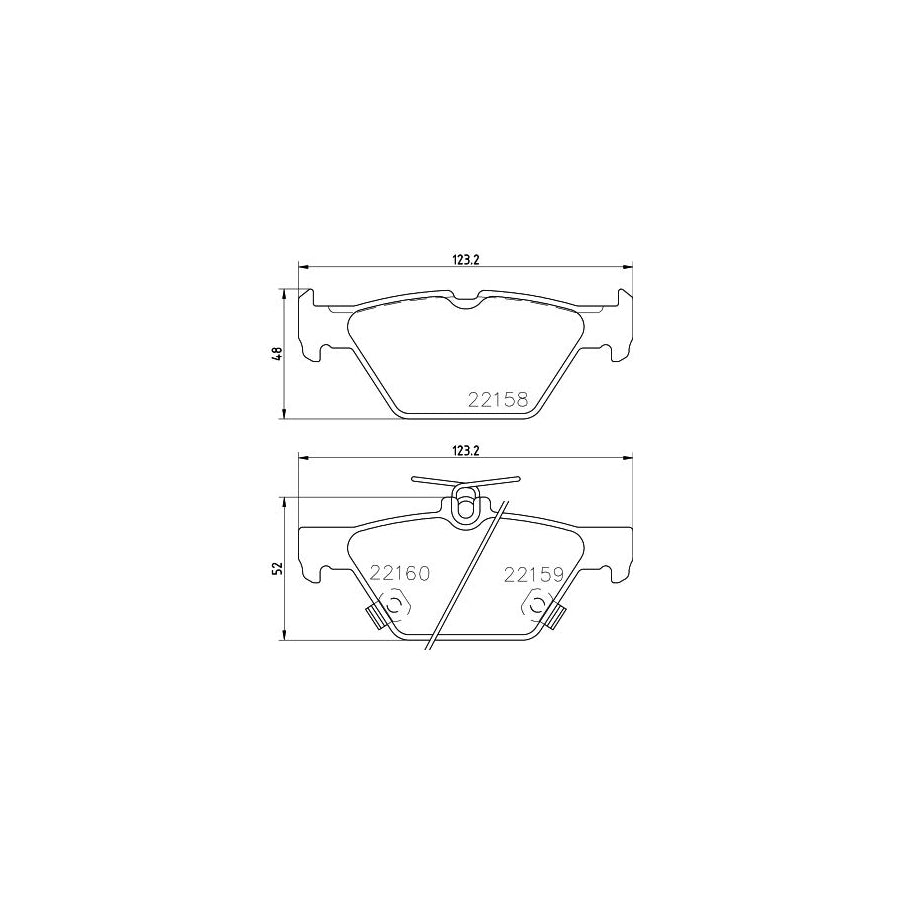 Hella 8DB 355 023 341 Brake Pad Set With Acoustic Wear Warning
