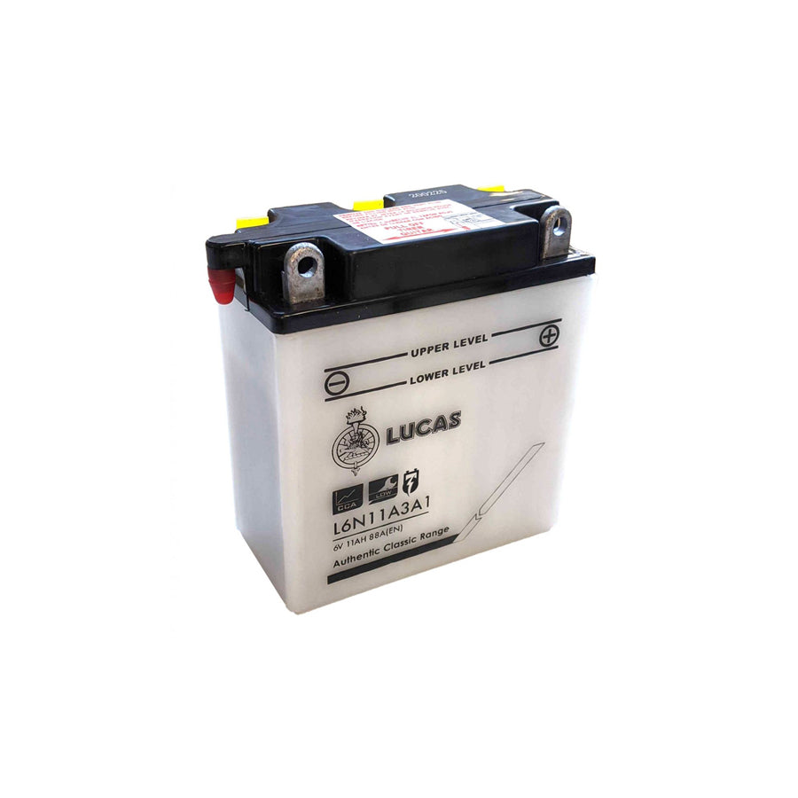 Lucas L6N11A-3A-1 Motorcycle Battery 6V 11Ah (6N11A3A1)