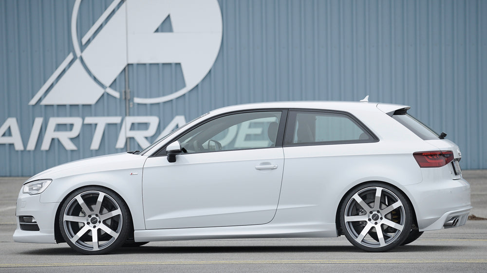 Rieger 00056786 Audi 8V A3 Rear Diffuser for Twin Tailpipe Left - Matte Black