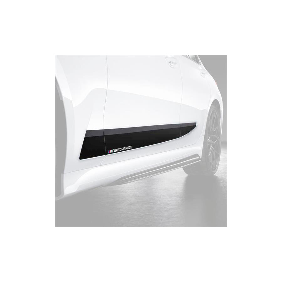 Genuine BMW G20 G21 M Performance Frozen Black Rocker Panel Vinyl Decals (Inc. 320i, 330d, 330i & M340ix)
