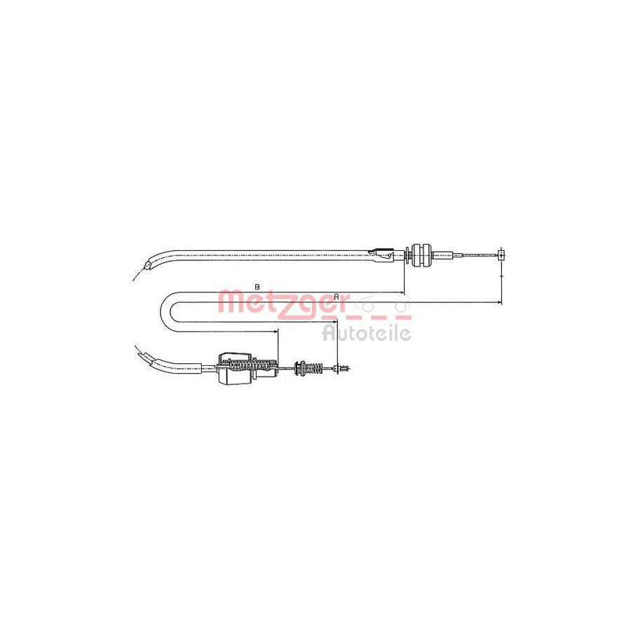METZGER 11.1247 Throttle Cable for OPEL ASTRA | Duco Car Parts UK Car Parts
