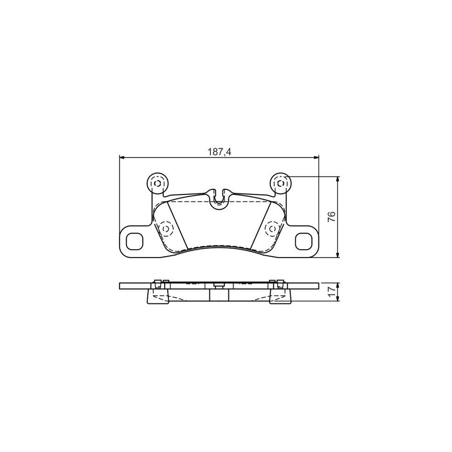 Bosch 0986Tb3186 Brake Pad Set