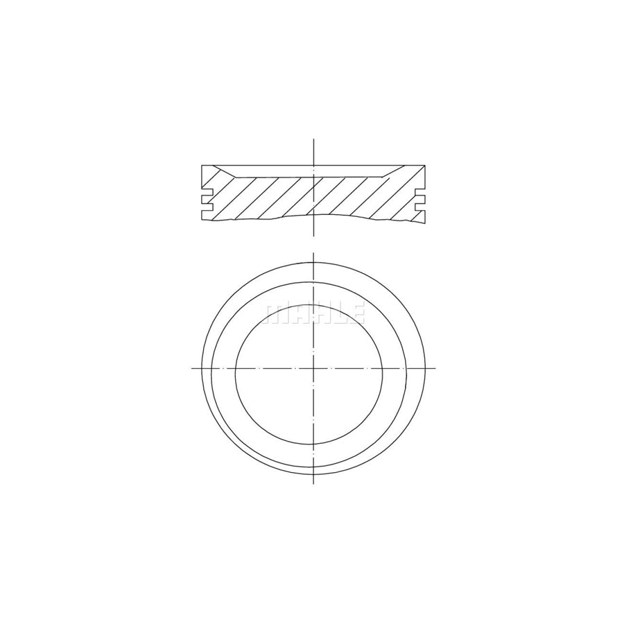 MAHLE ORIGINAL 011 75 01 Piston 86,5 mm, without cooling duct
