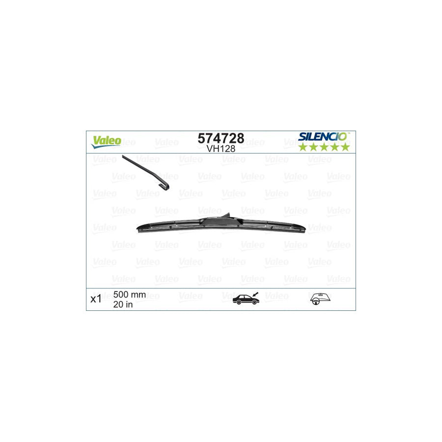 Valeo Silencio Hblade 574728 Wiper Blade | Duco Car Parts UK Car Parts
