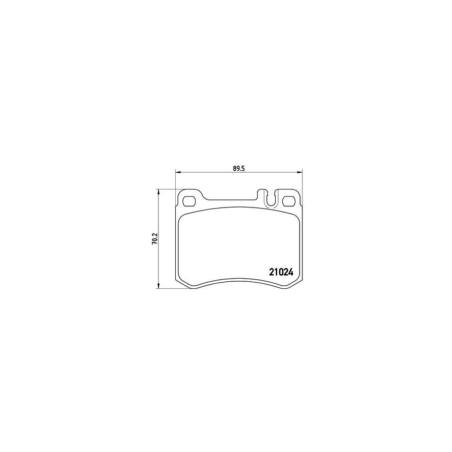 Brembo P 50 014 Brake Pad Set Prepared For Wear Indicator